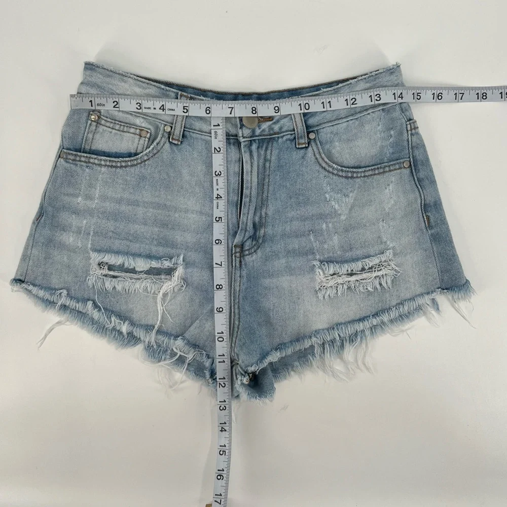 Tobi Cut Off Distressed Denim Jean Shorts Size 27 Women's